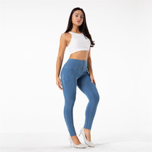  Melody High Rise Stretch Fitness Sexy Straight Fit Jeans Skiny Legging ... - £59.56 GBP