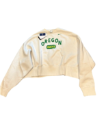 NWT New Oregon Ducks Nike Women&#39;s Cropped Medium Pullover Sweatshirt - £39.43 GBP