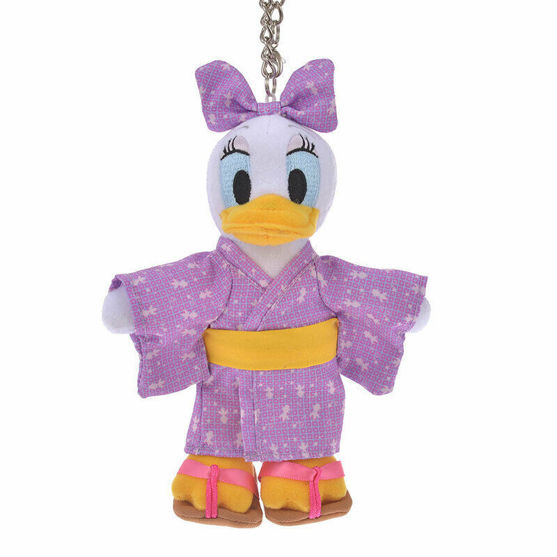 Disney Store Japan Daisy Yukata Kimono Stuffed Toy Keychain Key Chain Strap Doll - $57.42