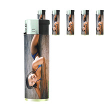 Hawaiian Pin Up Girls D8 Lighters Set of 5 Electronic Refillable Butane  - $15.79