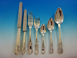 Kings English Sterling Silver Flatware Set for 12 Service 84 Pieces Dinner - £8,131.65 GBP
