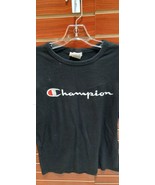 Vintage Champion Embroided Men T-Shirt Size Large - £18.77 GBP