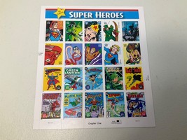 2006 US Full Sheet Of 20 D.C. Comics Super Heroes 39c Postage Stamps #4084 MNH - £9.70 GBP