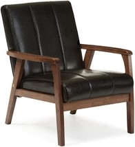 Living-Room-Chairs, Medium, Black, Black, By Baxton Studio Bbt8011A2. - £150.98 GBP