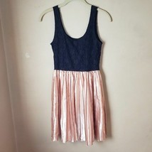 dELiA*s Rose Gold Skirt &amp; Black Lace Top Sleeveless Party Dress S NWT - £27.89 GBP