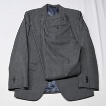 Banana Republic 40R 32x32 Gray Glenn Check Tailored Slim Mens Jacket Pants Suit - $89.99