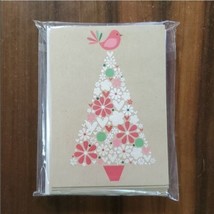 10 Blank Notecards Envelopes Glitter Partridge Pear Flower Heart Tree Th... - $7.84