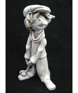 Vintage Dino Bencini Golf Man Figurine ITALY Art Pottery Golfing Man Scu... - $13.81