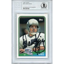 Dave Krieg Seattle Seahawks Auto 1988 Topps Football Signed On-Card Beck... - $97.00