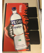 SVEDKA Vodka Cardboard Sign Advertisement Bar Decor LARGE SIZE  Distillery - $39.57