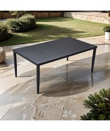 Ember Black 40x70&#39; Aluminum Patio Dining Table - €575,45 EUR