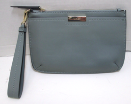 Nine West Wristlet Purse Bag Green Full Zip - Preowned - $14.24