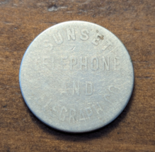 Virginia City, Nevada NV Sunset Telephone &amp; Telegraph Co. One Switch Token - £13.26 GBP