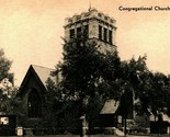 Laconia New Hampshire NH Congregational Church UNP Postcard Meriden Grav... - $3.91