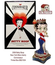 2006 Betty Boop NY Miss Liberty Connoisseur Trinket Box BB2100 NIB - $29.95