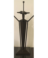 Stiffel Bronze Metal Table Lamp Modern Arts Craft FLW 2 Bulb Dimmer Heavy - £131.83 GBP