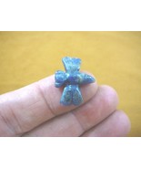 (Y-DRAG-501) 1&quot; blue gray flying Dragonfly gemstone FIGURINE gem figurin... - $11.74 CAD