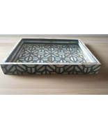 Mother Of Pearl inlay Moroccan-Inspired Tray – Small - $3,110.46 MXN Mother Of Pearl inlay Moroccan-Inspired Tray – Small - $3,110.46 MXN