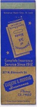 Matchbook Cover Eugene G Monnig St Louis Missouri - $0.98