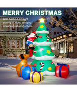 7FT Inflatable LED Santa Claus Christmas Yard Decoration Outdoor Lights ... - $118.20