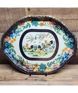 Vintage DAHER Decorated Ware England Tin Metal Painted Large Tray Rooste... - $21.98