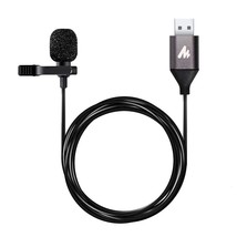 Usb Lavalier Microphone, 192Khz/24Bit Plug &amp; Play Omnidirectional Lapel Shirt Co - £34.36 GBP