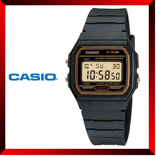 CASIO Resin Band Wrist Watch F-91WG-9 - $33.19