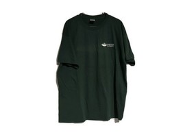 Ohio University XL Jerzees T-Shirt Green w/ white logo - £7.84 GBP