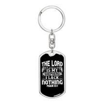 My Lord Shepherd Psalm 23:1 Stainless Steel or 18k Gold Premium Swivel Dog Tag  - £30.01 GBP+