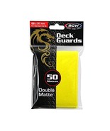 Yellow Double Matte Deck Guards Holder with 50 Sleeves - $133.06 MXN
