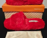 Fabletics Slip On - Fur Slipper - Cherry - Size 7 - NIB - $10.69