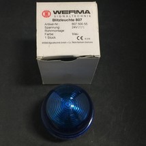 NEW Werma 807 X00 55 Signaltechnik Flashing Blue Beacon 24VDC - $121.00
