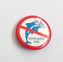 1985 SuperBowl XIX SF 49ers vs MIami Dolphins Pin - £8.55 GBP