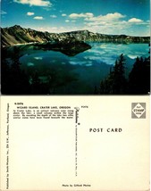 Oregon(OR) Crater Lake Wizard Island Extinct Volcanic Cone Vintage Postcard - £7.39 GBP