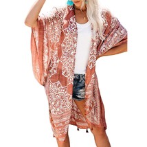 Kimono Cardigan For Wmen Beach Coverup Bathing Suit Cover Up For Swimsui... - $45.99