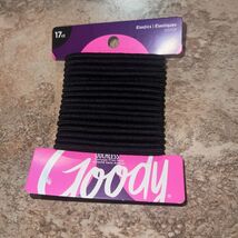 Goody Ouchless Elastics Hair Ties 4mm Black 17ct New - $4.94