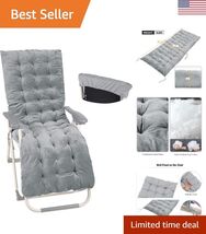 Chaise Lounge Chair Cushion for Patio Furniture, Thicker Soft Comfortabl... - $56.34