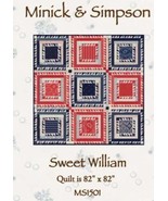 Minick &amp; Simpson SWEET WILLIAM Quilt Pattern - MS1501 Moda Portsmouth - €6,93 EUR