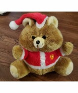 Vintage Santa Bear Plush Musical Christmas Teddy Toy Stuffed Animal Tune... - $37.36
