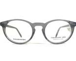 Fregossi Brille Rahmen 486 SMOKE Grau Transparent Rund Voll Felge 47-20-145 - £40.46 GBP