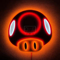Mario 1-Up Mushroom | Edge Lit Acrylic Signs - £50.37 GBP