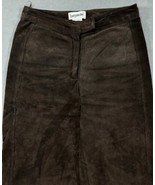 Bagatelle VTG Women&#39;s Leather Pants Sz 8 Brown Suede 31x30 Casual - $442.30 MXN