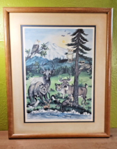 Forest  Woodland  Animals  Limited Edition Signed Print 276/1000 Lisa Rasmussen - £156.42 GBP