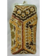Vintage &quot;An Optical Fashion by Rosanne&quot; Eyeglass Soft Case, Orange/Brown... - $10.43