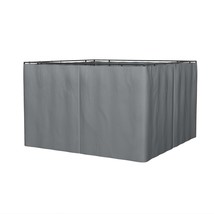 Outsunny 10&#39;x12&#39; Universal Gazebo Sidewall Set - Gray Replacement Panels - $97.99