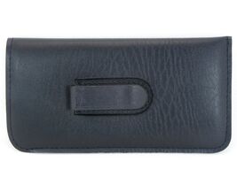 NEW Soft Eyeglasses Glasses Black Case Pouch With Clip Cleaning Cloth 16... - $6.68