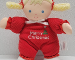 Carters Merry Christmas Baby Girl Doll Thermal Stuffed Plush Rattle Toy ... - $40.53
