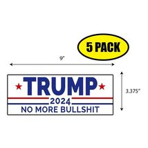 5 PACK 3.37"x 9" TRUMP 2024 Sticker Decal Gift MAGA Trump BS0058 - $6.53