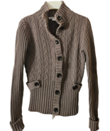 Banana Republic Womens Sweater Size Sm Brown Cotton Blend Long Sleeves B... - $29.81 CAD