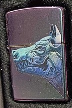 Cool Iridescent Ferocious Dog Zippo Lighter - $37.95